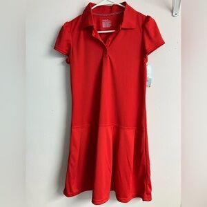 Cat & Jack Girl’s Pleated Uniform Dress, XL (14), Red, NWT